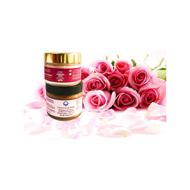 Rose face cream & Rose face mask